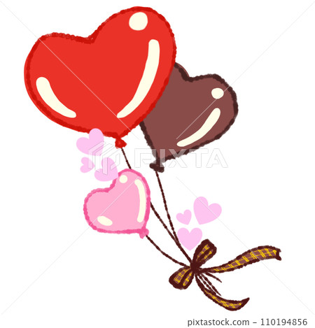 心形氣球 心形氣球 110194856