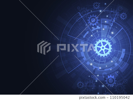 Abstract digital background with technology circuit board texture. Electronic motherboard illustration. Communication and engineering concept. Vector illustration Abstract digital background with technology circuit board texture. Electronic motherboard illustration. Communication and engineering concept. Vector illustration 110195042