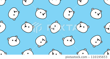 bear polar seamless pattern vector teddy face head pet cartoon doodle gift wrapping paper tile background repeat wallpaper illustration animal scarf isolated design bear polar seamless pattern vector teddy face head pet cartoon doodle gift wrapping paper tile background repeat wallpaper illustration animal scarf isolated design 110195653
