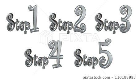 3DCG characters [Step1/Step2/Step3/Step4/Step5] Silver, Silver 110195983