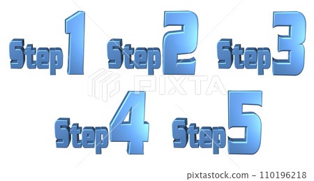 3DCG characters [Step1/Step2/Step3/Step4/Step5] Blue, Blue 110196218