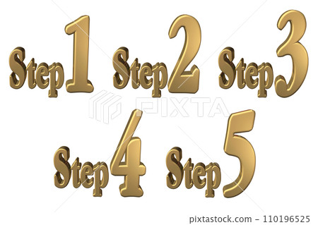 3DCG characters [Step1/Step2/Step3/Step4/Step5] Gold, gold 110196525