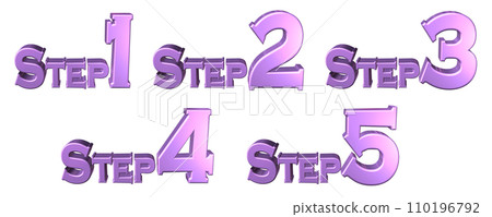 3DCG characters [Step1/Step2/Step3/Step4/Step5] Purple, purple 110196792