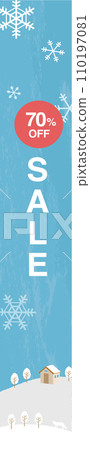 可用於冬季風景聖誕銷售的橫幅模板 可用於冬季風景聖誕銷售的橫幅模板 110197081