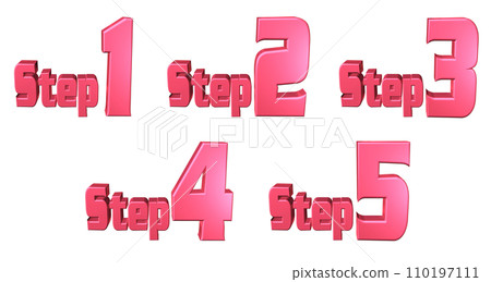 3DCG characters [Step1/Step2/Step3/Step4/Step5] Red, Red 110197111