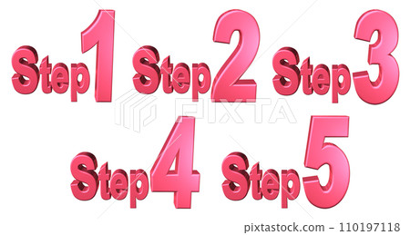 3DCG角色[Step1/Step2/Step3/Step4/Step5] 紅色，紅色 110197118