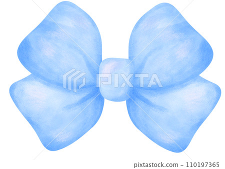 Blue Coquette bow watercolor Blue Coquette bow watercolor 110197365