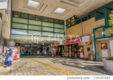 品川區東中延市的都市景觀、荏原中延站 110197485