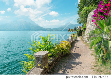 Alley and flowers in Veranna 110197563