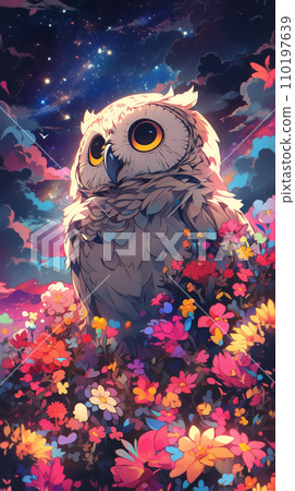 手绘卡通猫头鹰插画图片 手绘卡通猫头鹰插画图片 110197639