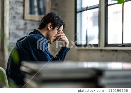 cool male portrait 110199366