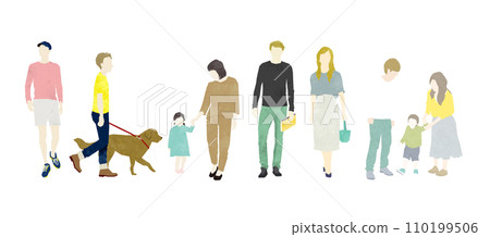 Stylish person illustration 110199506