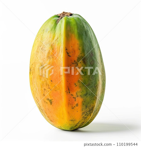 Papaya fruit isolated on a white Papaya fruit isolated on a white 110199544