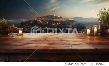 Blurred Sunrise on the Mountain Background Blurred Sunrise on the Mountain Background 110199600