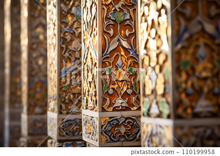 Intricate Islamic Tile Art 110199958