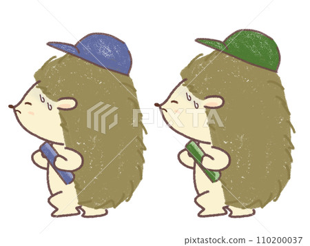 刺蝟在痛苦中奔跑的插圖 110200037