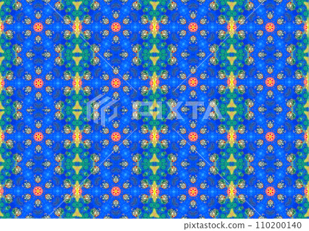 An abstract drawing created from several drawings with blue stars on a blue background combined into one. The drawing has symmetry. An abstract drawing created from several drawings with blue stars on a blue background combined into one. The drawing has symmetry. 110200140