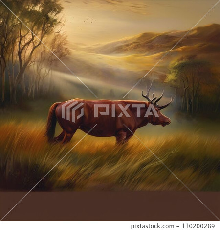 Like a horse, like a deer, like a cow (AI composite image) Like a horse, like a deer, like a cow (AI composite image) 110200289