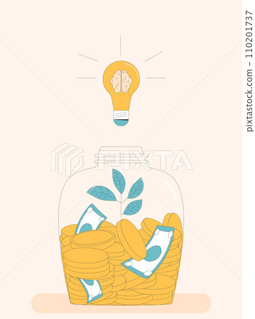 Savings for dream. Startup goal. Moneybox. Donation event. Investments instruments. Savings for dream. Startup goal. Moneybox. Donation event. Investments instruments. 110201737