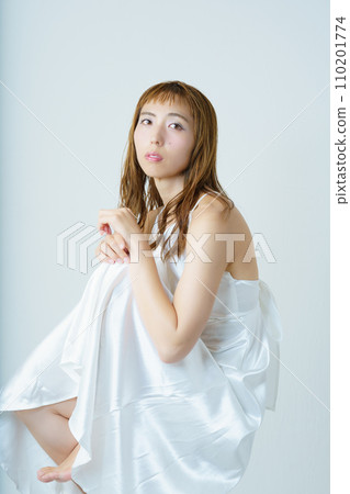 Transparent female portrait 110201774