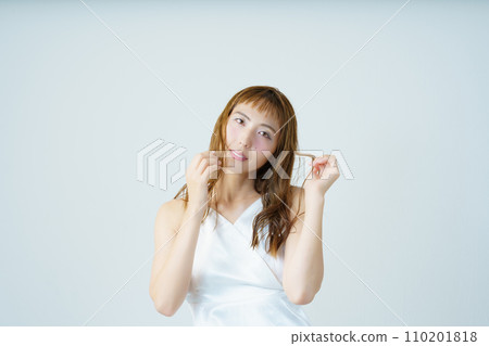 Transparent female portrait 110201818