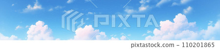藍天白雲漂浮AI影像 藍天白雲漂浮AI影像 110201865