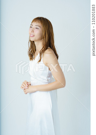 Transparent female portrait 110201883