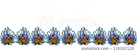Watercolor seamless border with green wood dragon tail for invitations, bookmarks, frames, borders, scrapbooking, gift ribbons. Lunar New Year symbol illustration elements isolated on white background Watercolor seamless border with green wood dragon tail for invitations, bookmarks, frames, borders, scrapbooking, gift ribbons. Lunar New Year symbol illustration elements isolated on white background 110202128