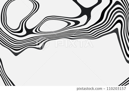Optical illusion stripes texture. Abstract wavy background. Op art illustration. Optical illusion stripes texture. Abstract wavy background. Op art illustration. 110203157