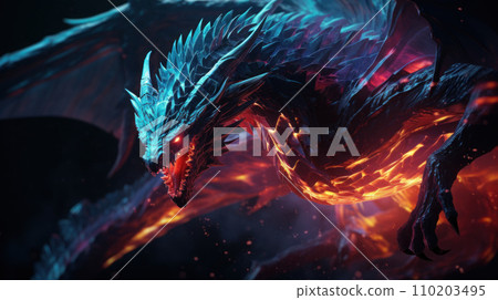 A dragon that embodies the forces of nature A dragon that embodies the forces of nature 110203495