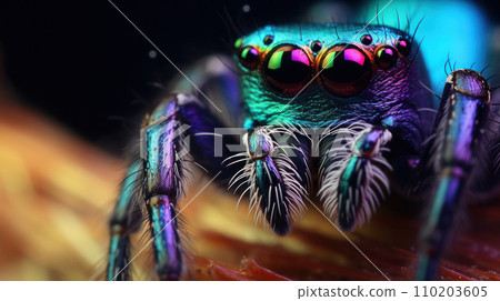 Spider macro photography extreme close-up Spider macro photography extreme close-up 110203605