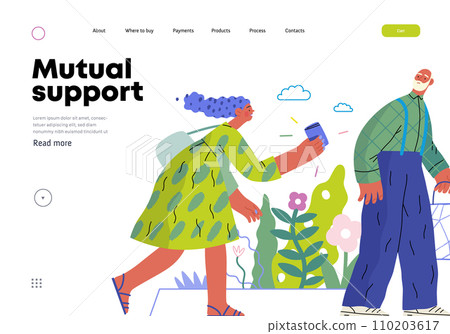 Mutual Support: Picking Up the Dropped Item -modern flat vector concept illustration of a woman who picked up a wallet lost by an elderly man Metaphor of voluntary, collaborative exchanges of services Mutual Support: Picking Up the Dropped Item -modern flat vector concept illustration of a woman who picked up a wallet lost by an elderly man Metaphor of voluntary, collaborative exchanges of services 110203617