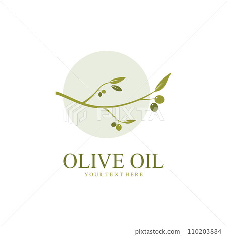 Vector Olive Oil Logo Template Vector Olive Oil Logo Template 110203884
