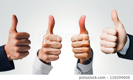 Four hands thumb up 110204008