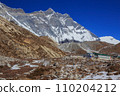 Cukung, a village where the southern wall of Lhotse is right in front of you 110204212
