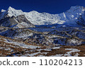 Beautiful Himalayan peaks, including Kanleyamu, seen from Chukung 110204213
