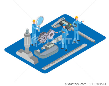 Workers and measuring instruments Workers and measuring instruments 110204561
