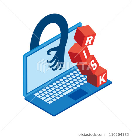 Cyber risk image illustration 110204583