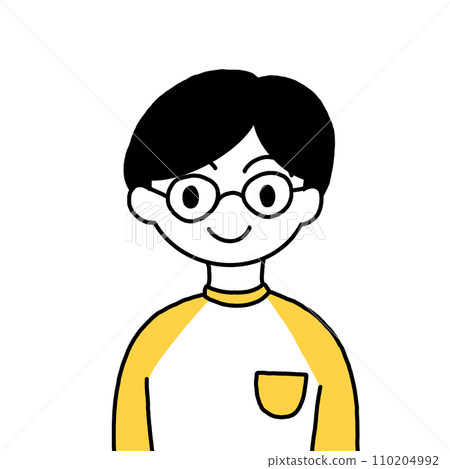 戴眼鏡的男人(上身) 戴眼鏡的男人(上身) 110204992