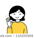 女人做出好的手勢（上半身） 110205008