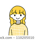 波浪發的女人（上半身） 110205010