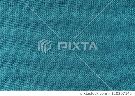 Textile background, turquoise coarse fabric texture, jacquard woven upholstery Textile background, turquoise coarse fabric texture, jacquard woven upholstery 110207143