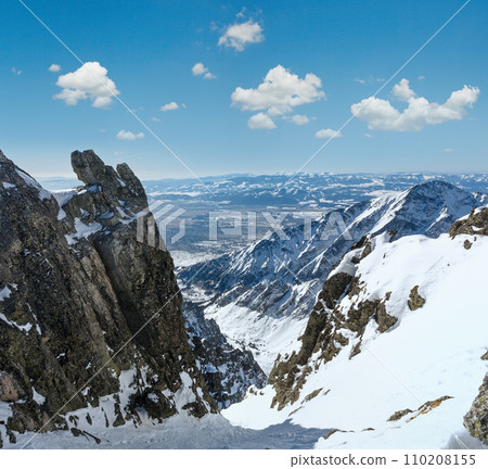 Winter mountain landscape. 110208155