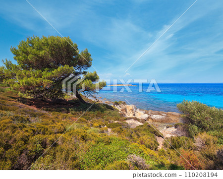 Aegean sea coast (Chalkidiki, Greece). 110208194