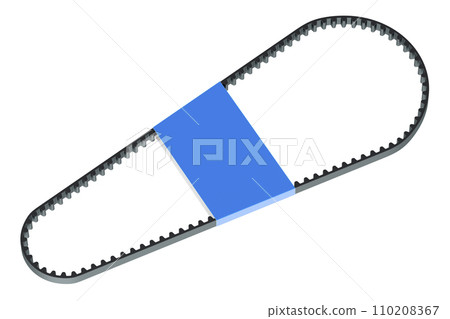 Timing belt, 3D rendering 110208367