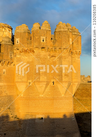 Medieval castle of Coca in Segovia, Spain. 110208385