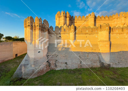 Medieval castle of Coca in Segovia, Spain. 110208403