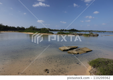 Okinawa Prefecture Miyakojima Calm Scenery Sawada Beach 110209362