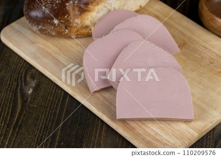 a meat product with pork meat a meat product with pork meat 110209576