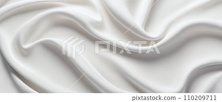 White crumpled fabric White crumpled fabric 110209711